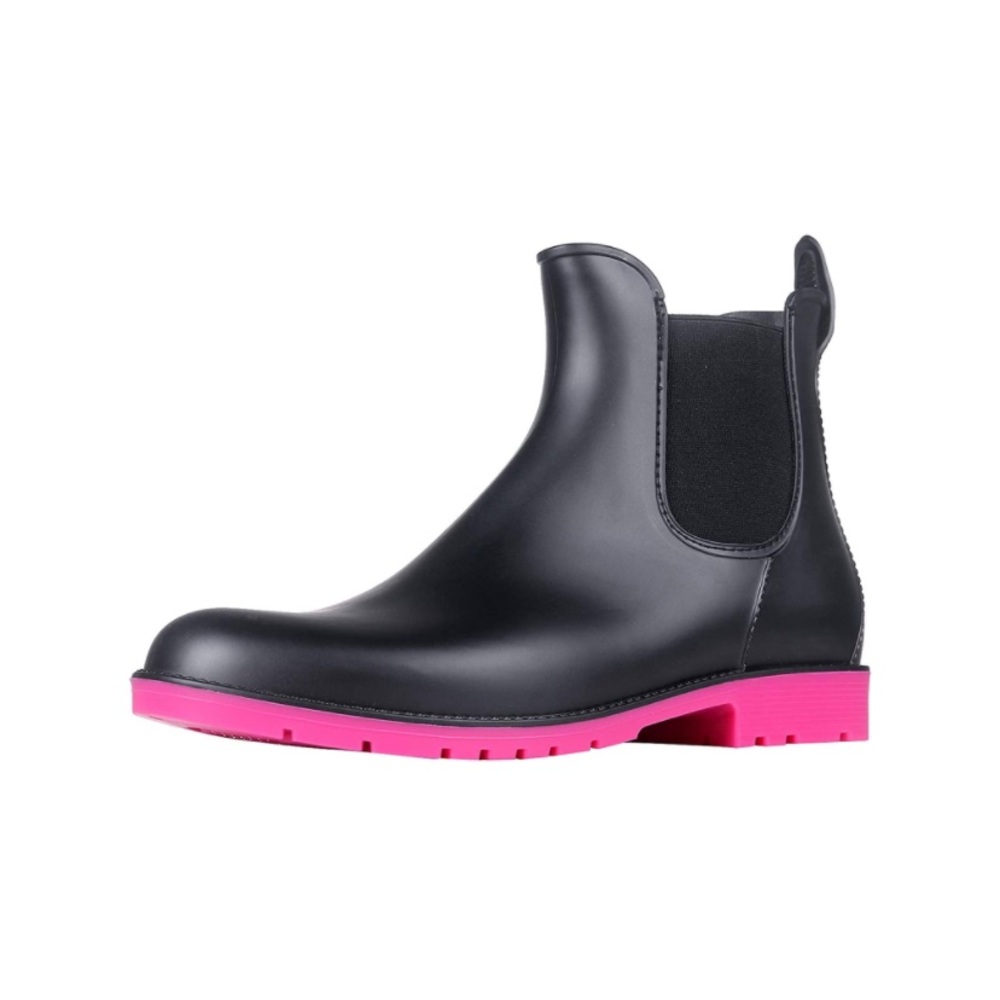 โ SOLD โจ Women's Ankle Rain Boots Waterproof Chelsea Boots - Picture 1 of 11